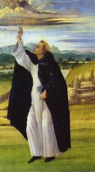 Sandro Botticelli St. Dominic. Sweden oil painting art